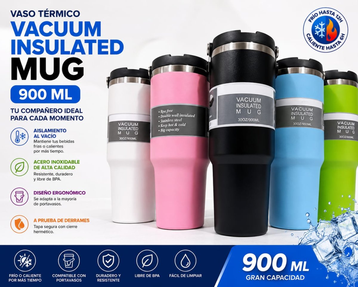 VASO VACUN 900 ML