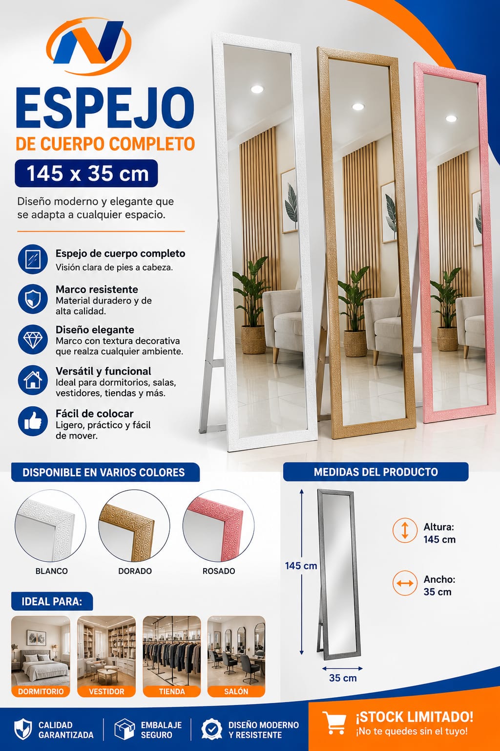 ESPEJO DE CUERPO COMPLETO