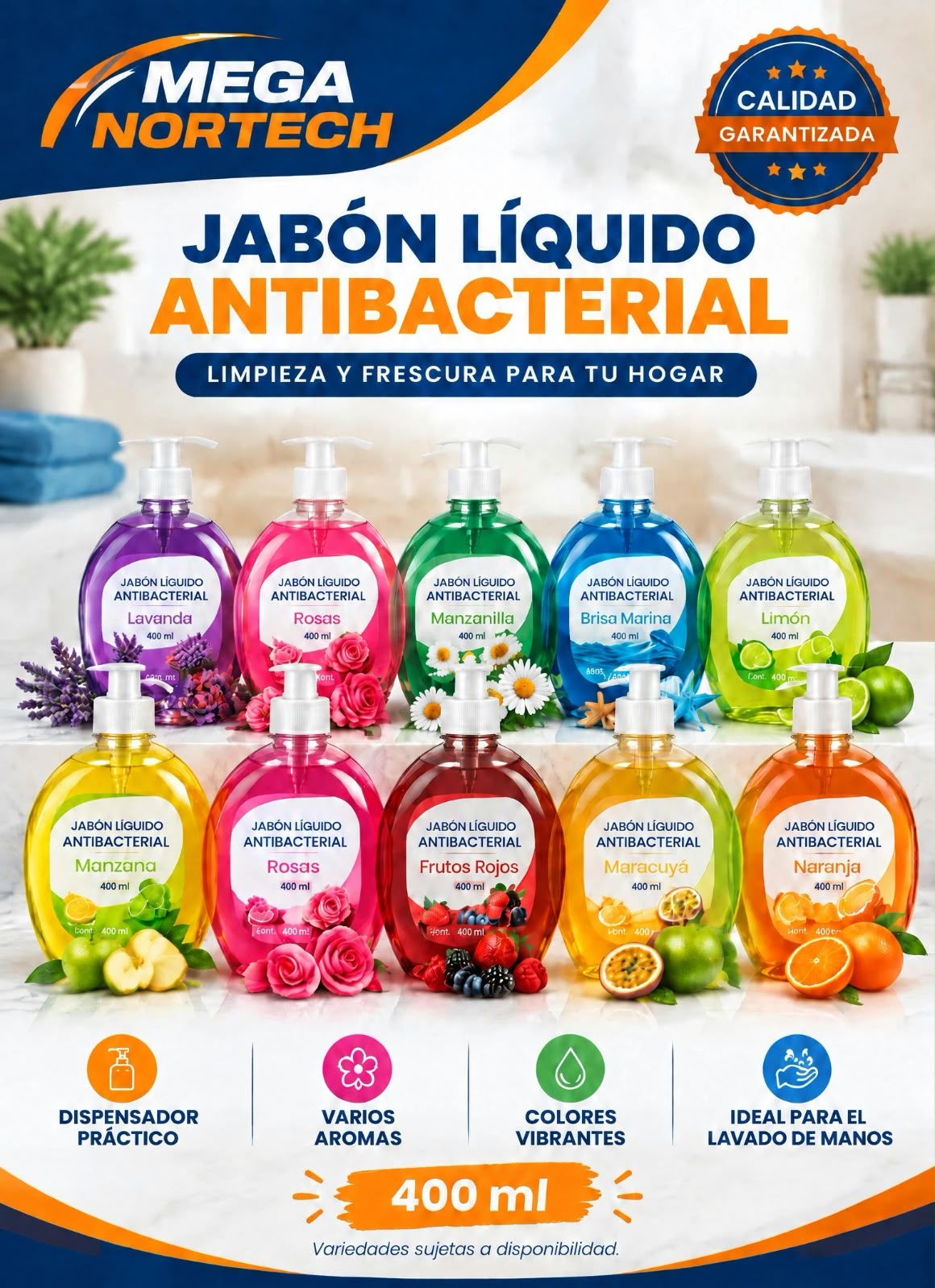 JABÓN LIQUIDO ANTIBACTERIAL SUNNY