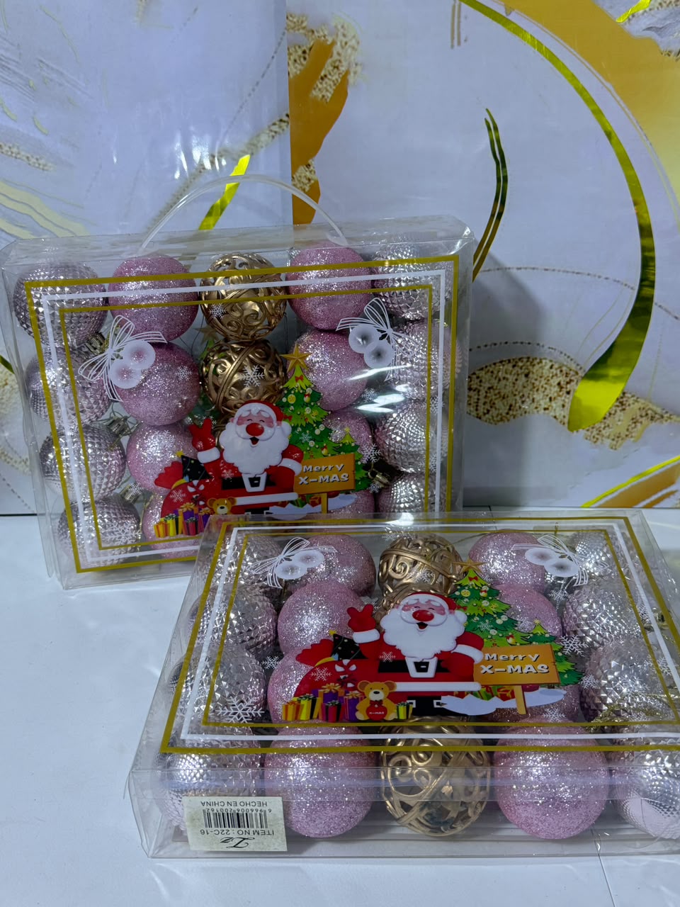 BOLAS NAVIDEÑAS CON DISEÑO 5 MM