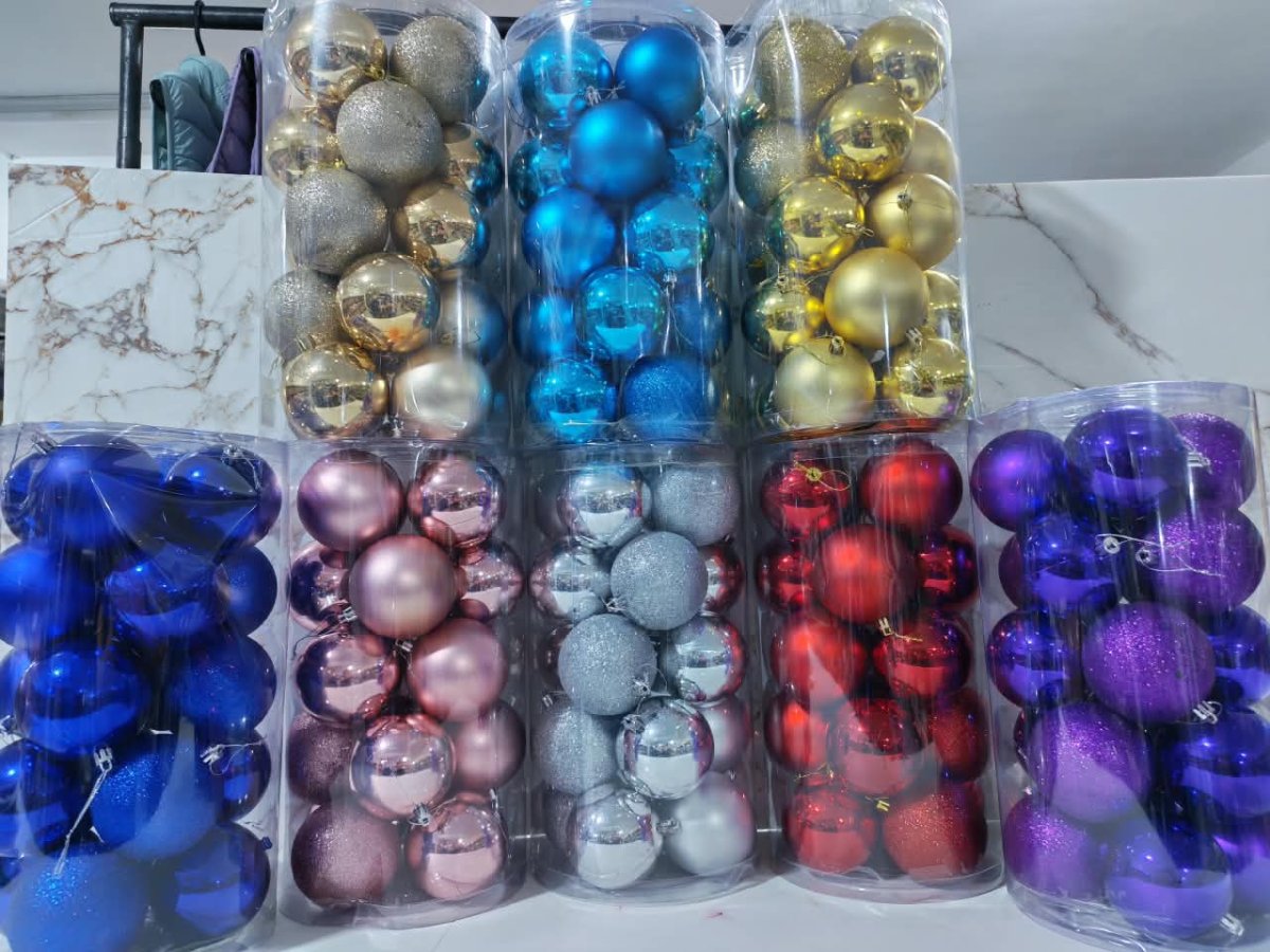 BOLAS NAVIDEÑAS SIN DISEÑO- YANG