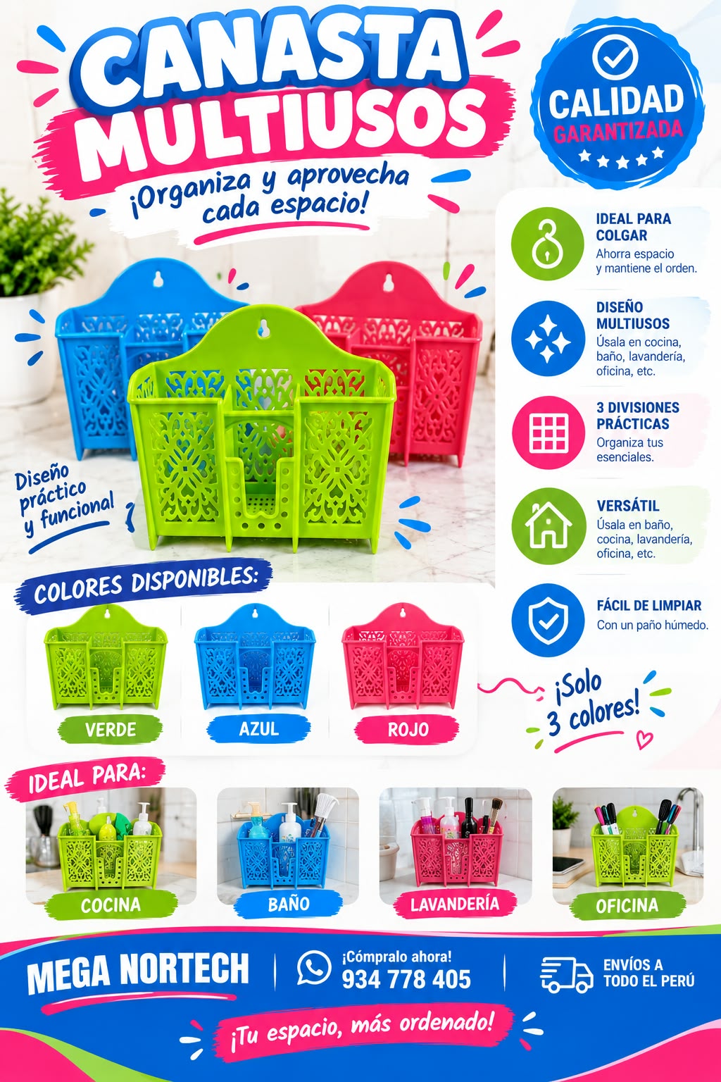 🧺✨ CANASTA MULTIUSOS ✨🧺