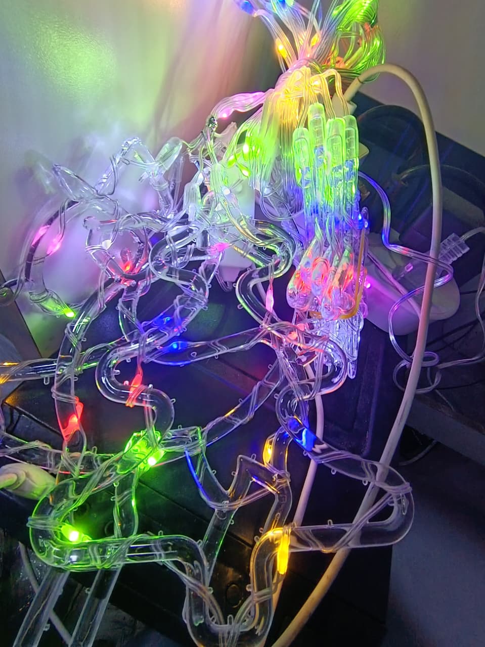 LUCES CASCADAS con diseño VARIADO MULTICOLOR