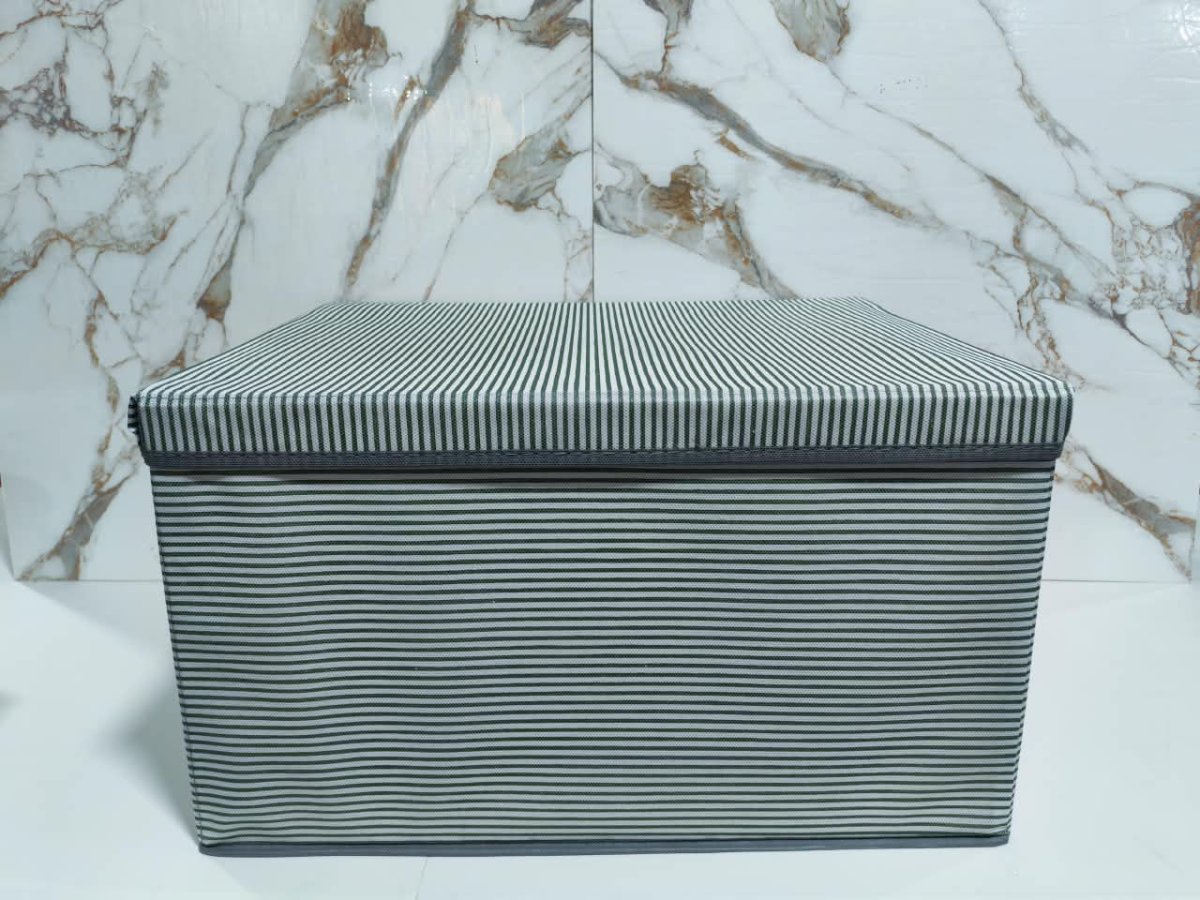 CAJA BAÚL ORGANIZADOR DE TELA CON TAPA